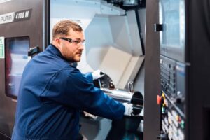 machinist working